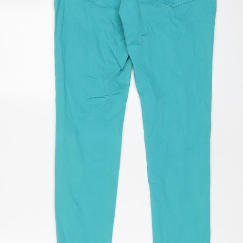Great Plains Womens Blue Cotton Skinny Jeans Size 12 L30 in Regular Zip