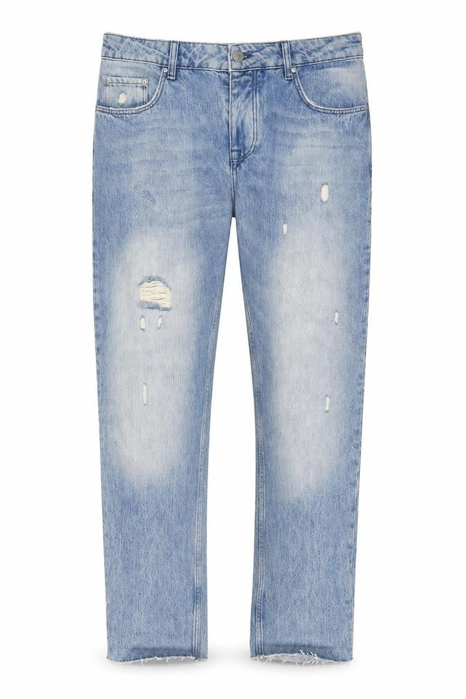 ASOS Mens Blue Cotton Straight Jeans Size 32 in L32 in Regular