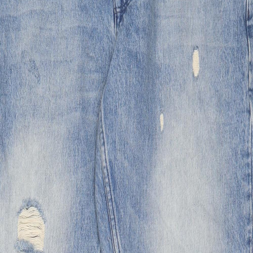 ASOS Mens Blue Cotton Straight Jeans Size 32 in L32 in Regular