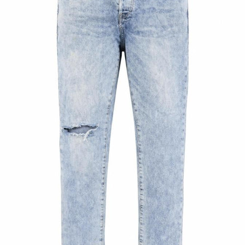 H&M Mens Blue Cotton Straight Jeans Size 30 in L32 in Slim Button