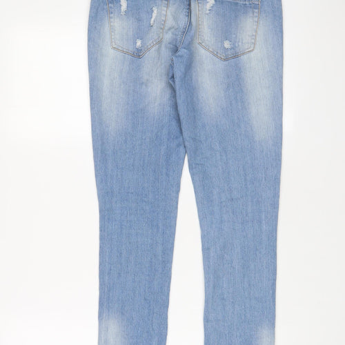 Dollhouse Womens Blue Cotton Skinny Jeans Size 28 in L28 in Regular Zip
