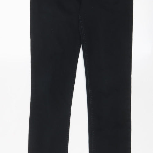 H&M Womens Black Cotton Skinny Jeans Size 8 L31 in Regular Zip