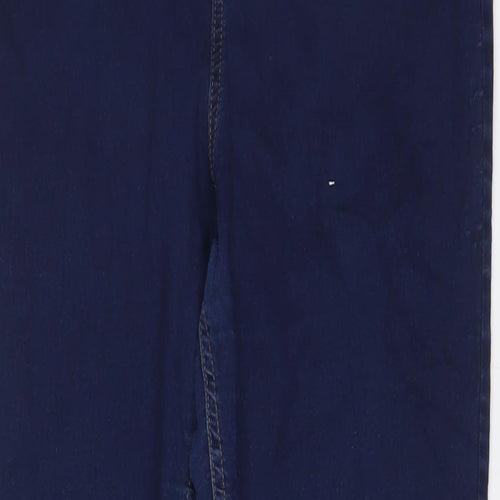 Marks and Spencer Womens Blue Cotton Jegging Jeans Size 18 L30 in Regular Zip