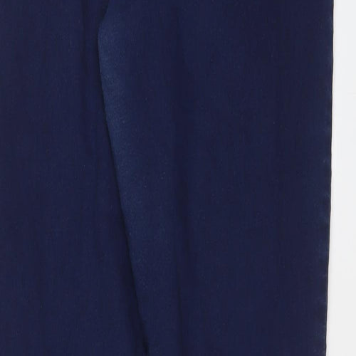 Marks and Spencer Womens Blue Cotton Jegging Jeans Size 18 L30 in Regular Zip