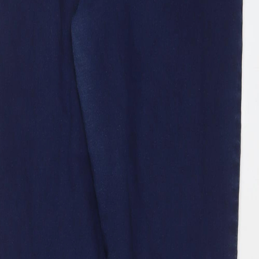 Marks and Spencer Womens Blue Cotton Jegging Jeans Size 18 L30 in Regular Zip