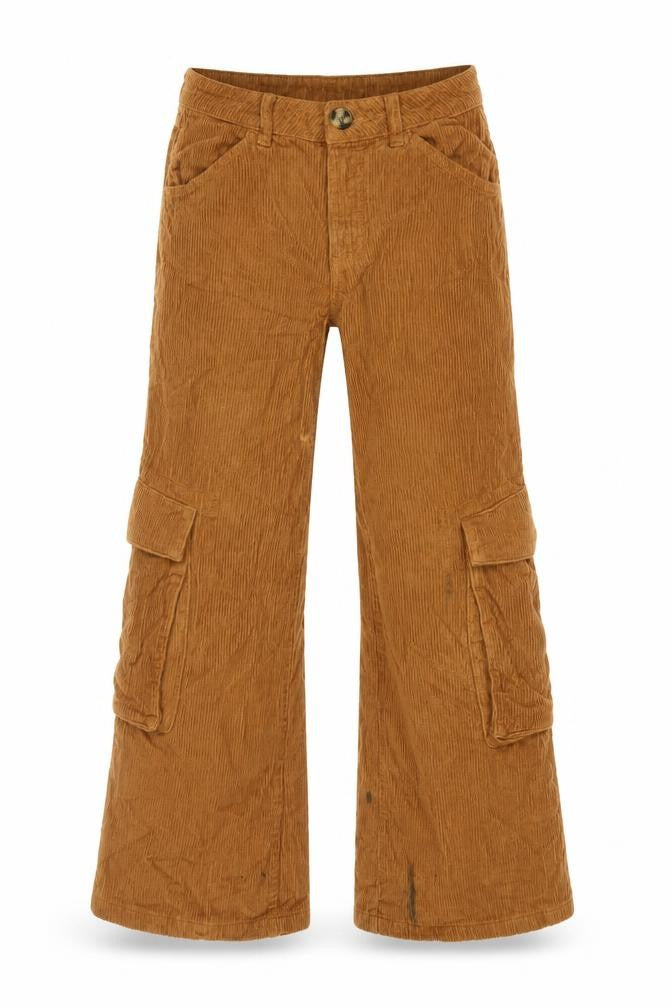 BDG Womens Brown Cotton Trousers Size XS L27 in Regular Zip