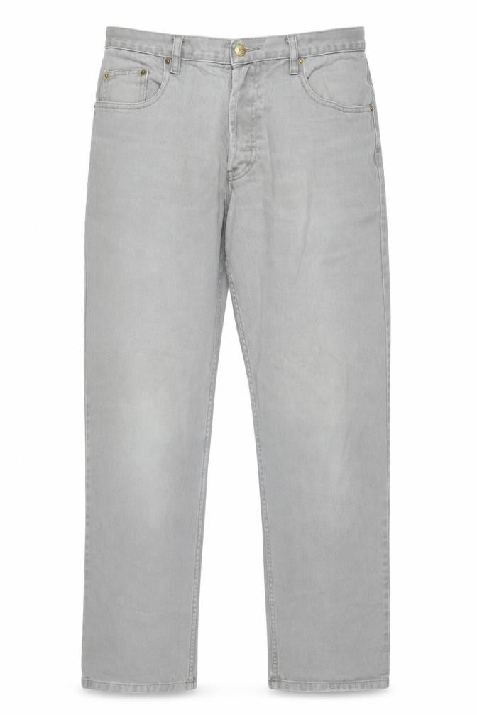 Republic Mens Grey Cotton Straight Jeans Size 32 in L31 in Regular Button