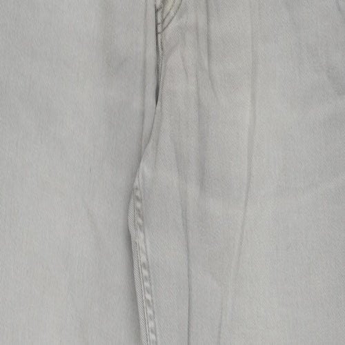 Republic Mens Grey Cotton Straight Jeans Size 32 in L31 in Regular Button