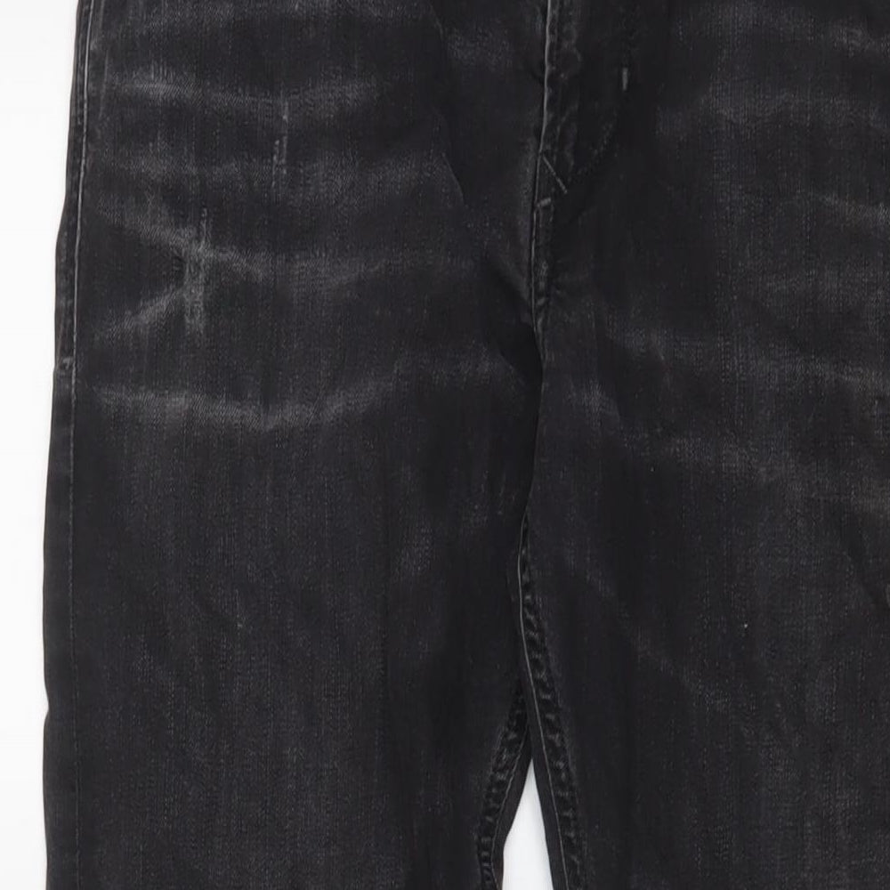 Diesel Mens Black Cotton Straight Jeans Size 32 in L32 in Regular Zip