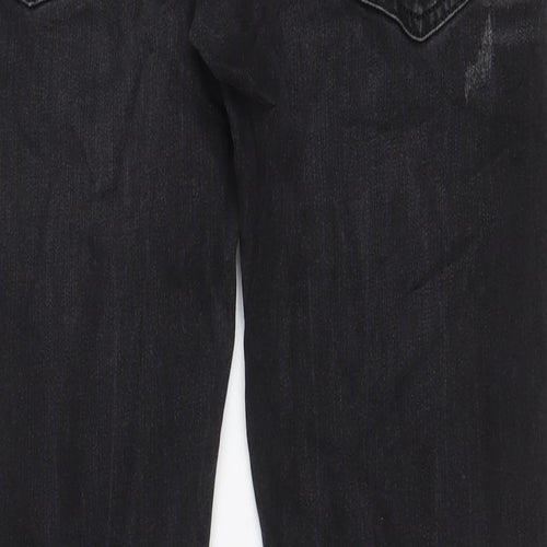 Diesel Mens Black Cotton Straight Jeans Size 32 in L32 in Regular Zip