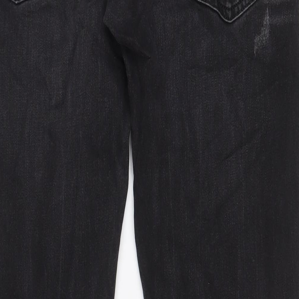 Diesel Mens Black Cotton Straight Jeans Size 32 in L32 in Regular Zip