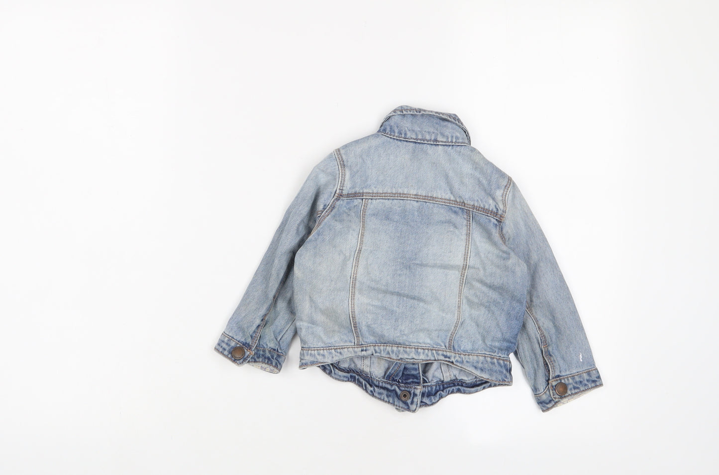 NEXT Girls Blue Jacket Size 12-18 Months Snap