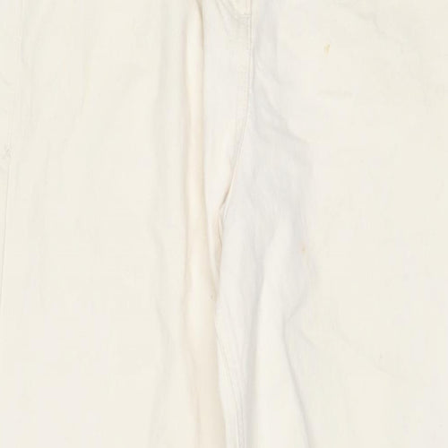 COLLUSION Womens Beige Cotton Wide-Leg Jeans Size 28 in L32 in Regular Zip