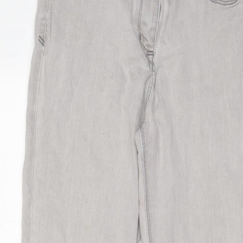 NEXT Womens Grey Cotton Skinny Jeans Size 12 L30 in Regular Zip