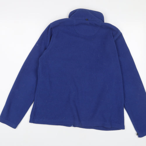 Regatta Womens Blue Jacket Size 14 Zip - Zip Pockets