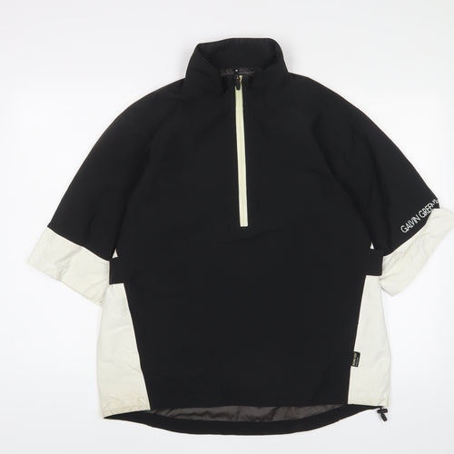Galvin Green Mens Black Jacket Size M Zip - 1/2 Zip