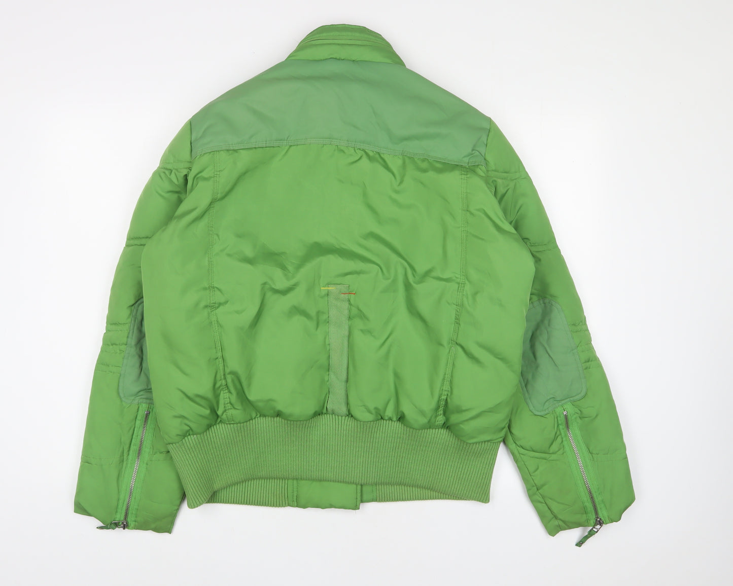 NEXT Womens Green Bomber Jacket Jacket Size 18 Zip - Zip Pockets