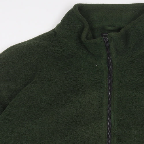David Taylor Mens Green Jacket Size XL Zip - Zip Pockets