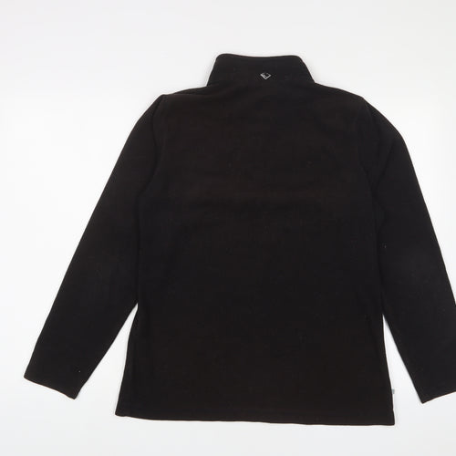 Regatta Womens Black Polyester Pullover Sweatshirt Size 14 Zip