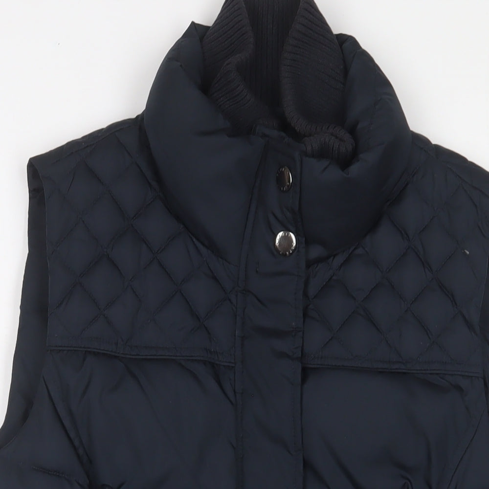 Esprit Womens Blue Gilet Jacket Size 16 Zip
