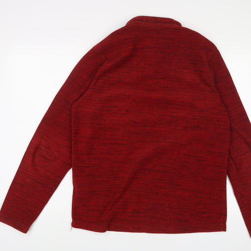DECATHLON Mens Red Polyester Pullover Sweatshirt Size L