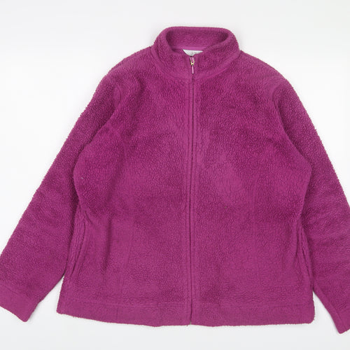 EWM Womens Purple Jacket Size L Zip - 18/20
