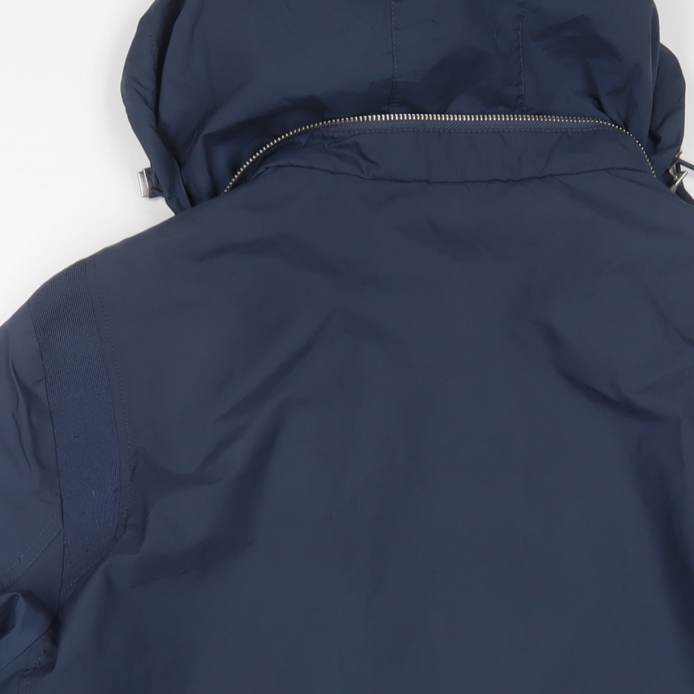 Autograph Womens Blue Jacket Size L Zip - Zip Pockets