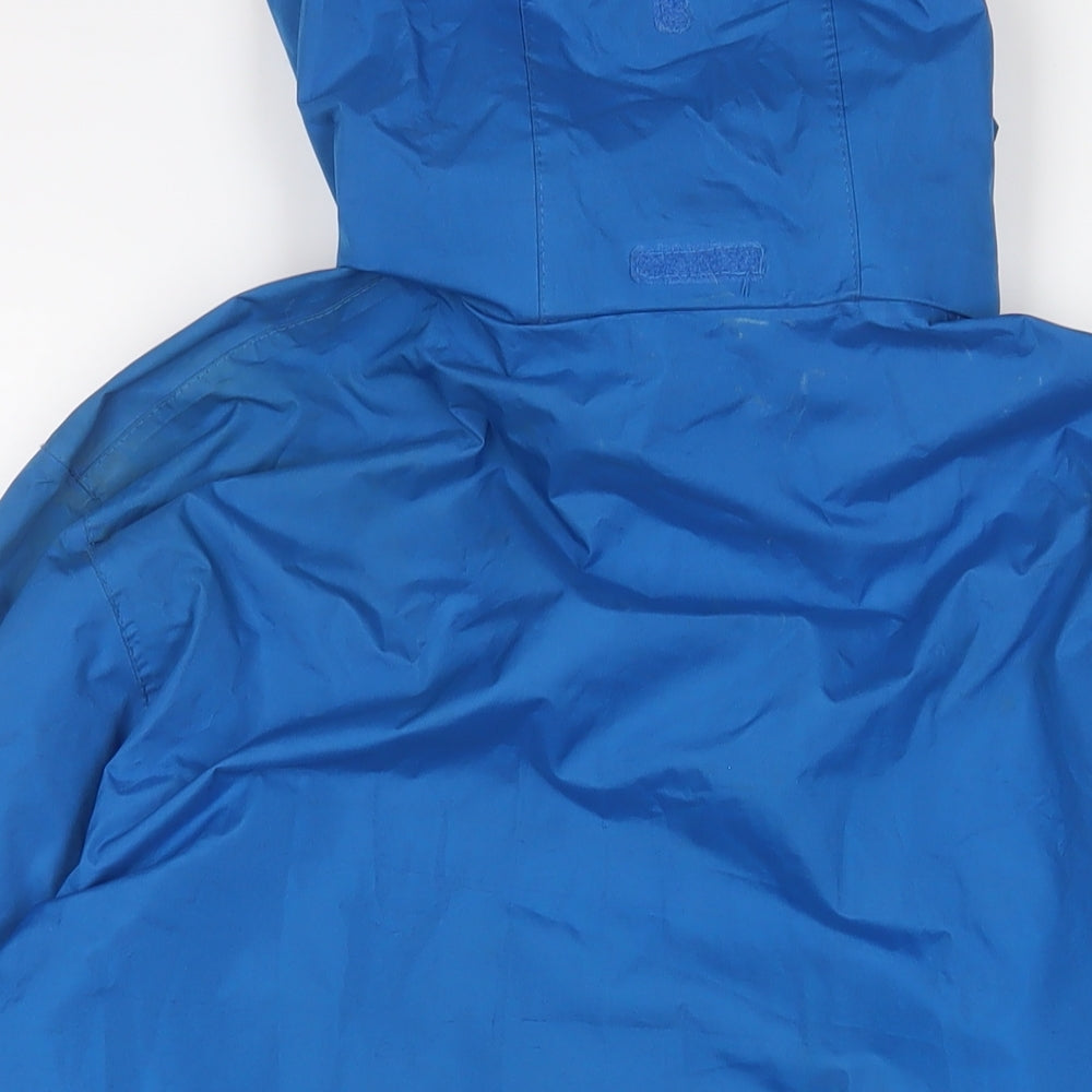 Regatta Mens Blue Rain Coat Coat Size L Zip - Zip Pockets