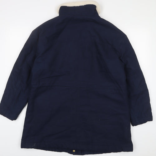 Per Una Womens Blue Jacket Size 14 Snap
