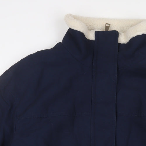 Per Una Womens Blue Jacket Size 14 Snap