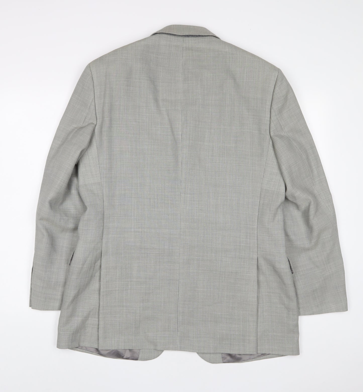 Marks and Spencer Mens Grey Wool Jacket Suit Jacket Size 40 Regular - Inside Pockets