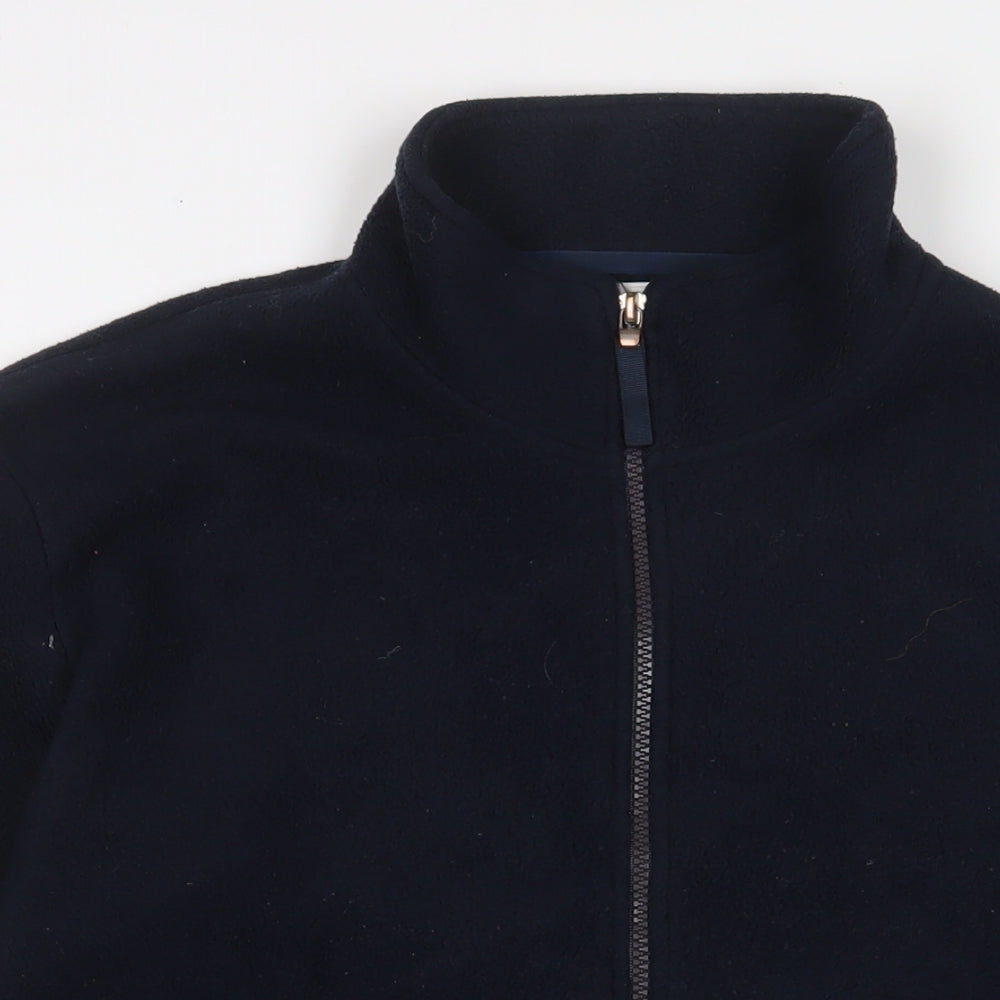 ALIBI Mens Blue Jacket Size M Zip - Zip Pockets