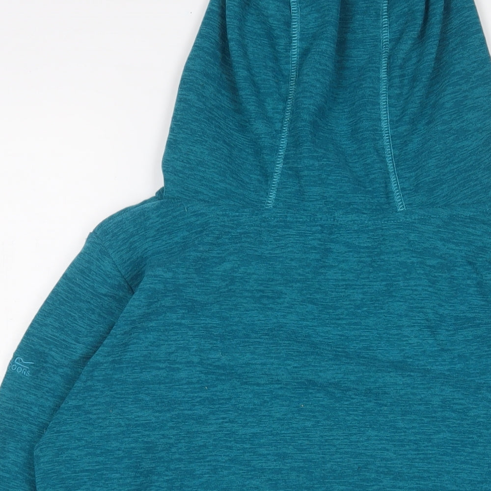 Regatta Womens Blue Polyester Pullover Hoodie Size 10 Pullover - Logo, Embroidered