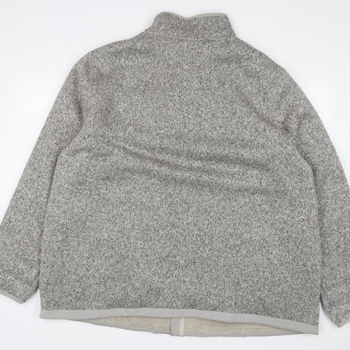 Marks and Spencer Mens Grey Jacket Size 4XL Zip - Pockets