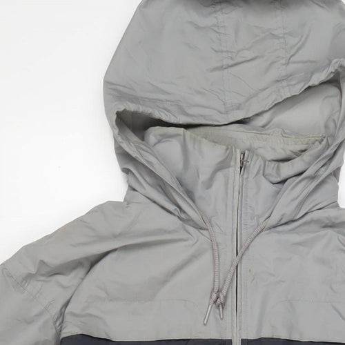 Nike Mens Grey Jacket Size M Zip - Pockets