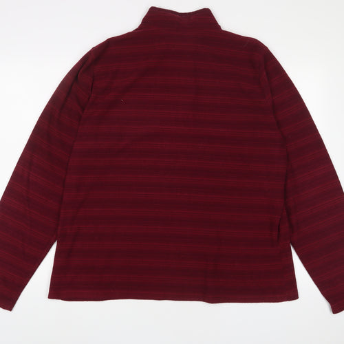 Hi Gear Womens Pink Polyester Pullover Sweatshirt Size 22 Zip