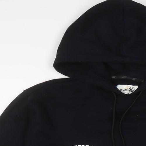 Boxfresh Mens Black Cotton Pullover Hoodie Size M