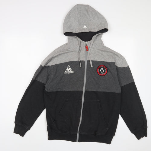 Sheffield United FC Mens Grey Cotton Full Zip Hoodie Size XS - Pockets