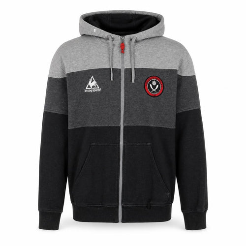 Sheffield United FC Mens Grey Cotton Full Zip Hoodie Size XS - Pockets