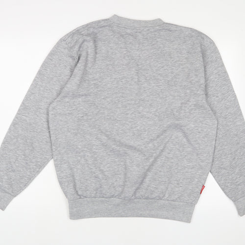 Slazenger Mens Grey Cotton Pullover Sweatshirt Size M