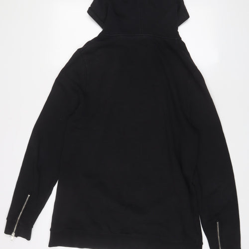 ASOS Womens Black Cotton Pullover Hoodie Size L Pullover - Zips
