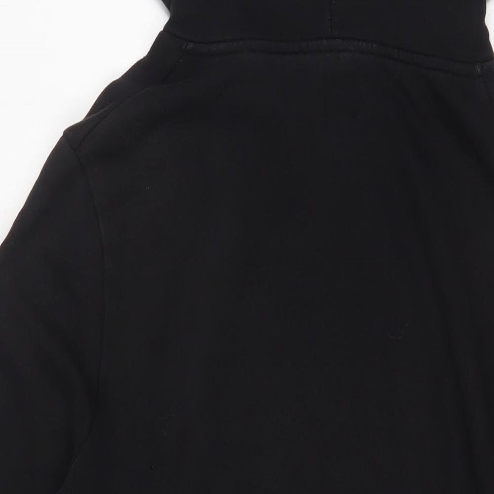 ASOS Womens Black Cotton Pullover Hoodie Size L Pullover - Zips