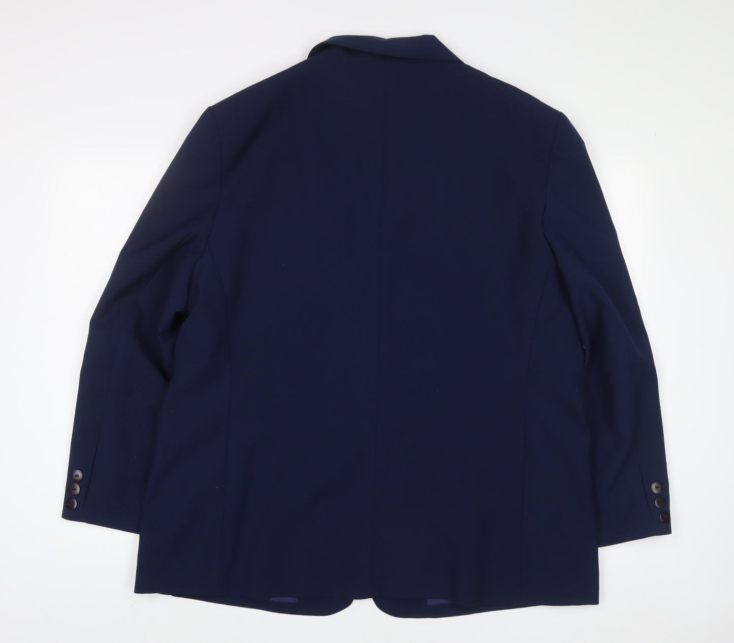Classic Womens Blue Jacket Blazer Size 22 Button
