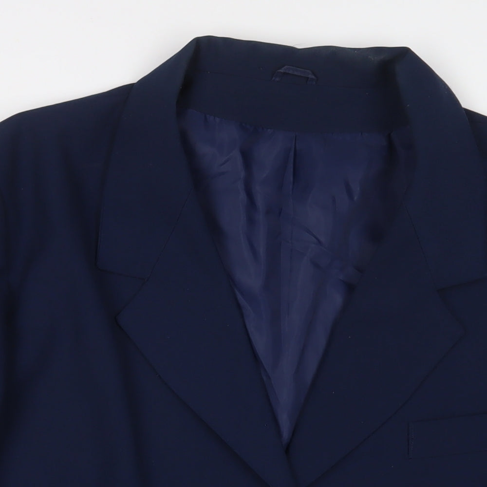 Classic Womens Blue Jacket Blazer Size 22 Button