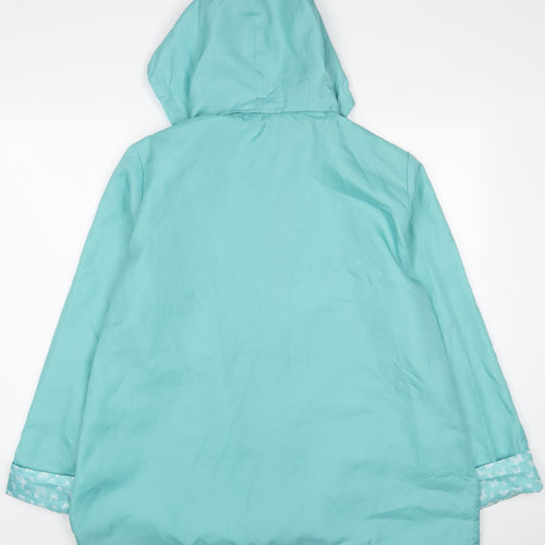 Anne De Lancay Womens Blue Jacket Size 18 Button - Pockets
