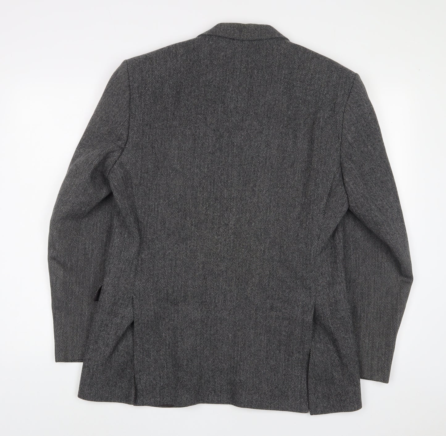 IMC Mens Grey Wool Jacket Suit Jacket Size 40 Regular - Inside Pockets