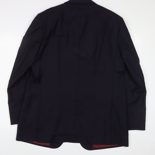 Marks and Spencer Mens Blue Wool Jacket Suit Jacket Size 44 Regular - Inside Pockets