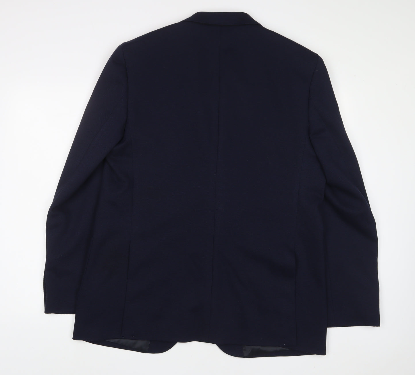 Marks and Spencer Mens Blue Polyamide Jacket Suit Jacket Size 44 Regular
