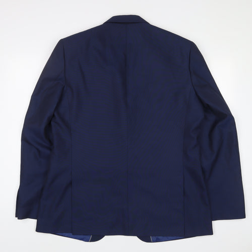 Marks and Spencer Mens Brown Polyester Jacket Suit Jacket Size 44 Regular - Inside Pockets