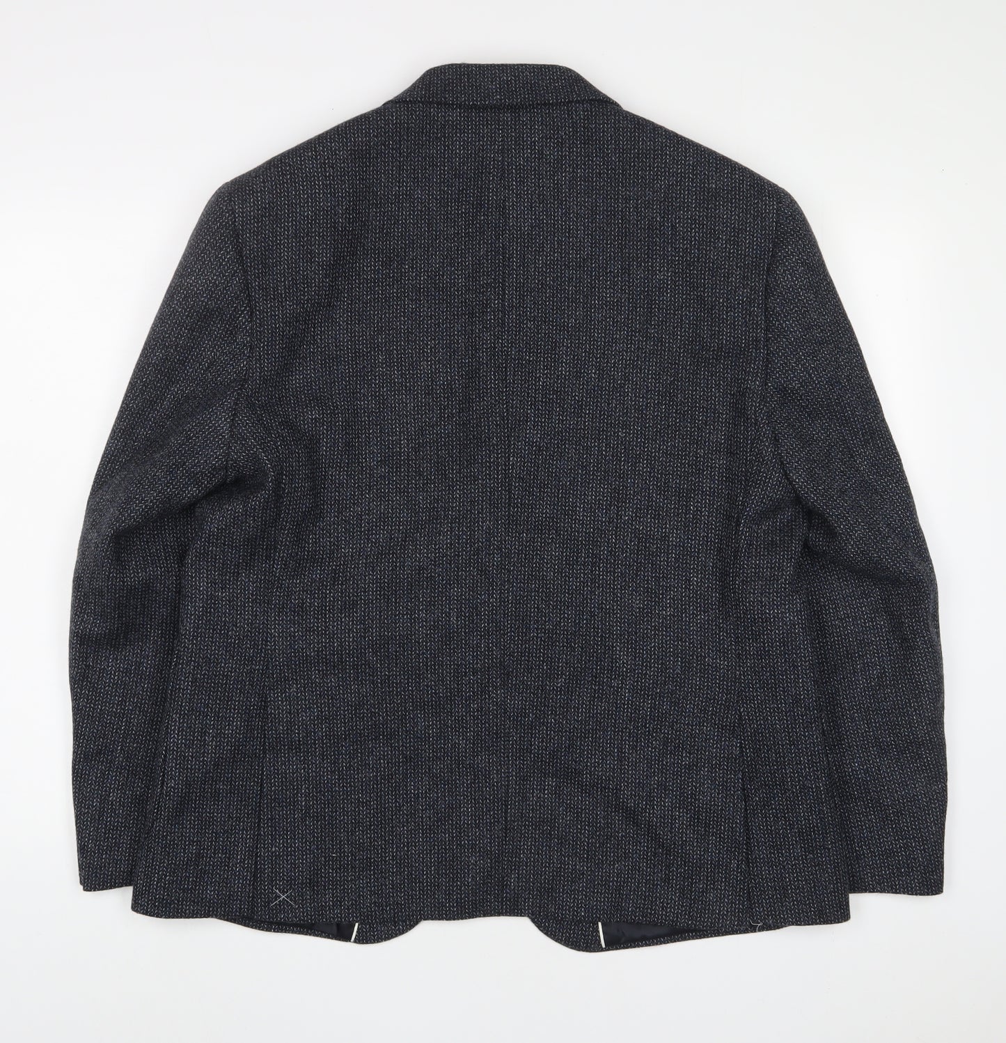 Marks and Spencer Mens Blue Wool Jacket Suit Jacket Size 44 Regular - Inside Pockets